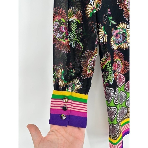 ALEXIS Foley Tapestry Floral Top Midnight Bloom - Picture 8 of 10